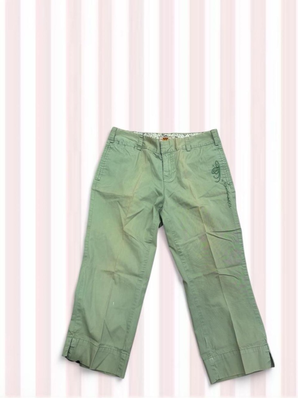 Route 66 Women's Sage Green Capris